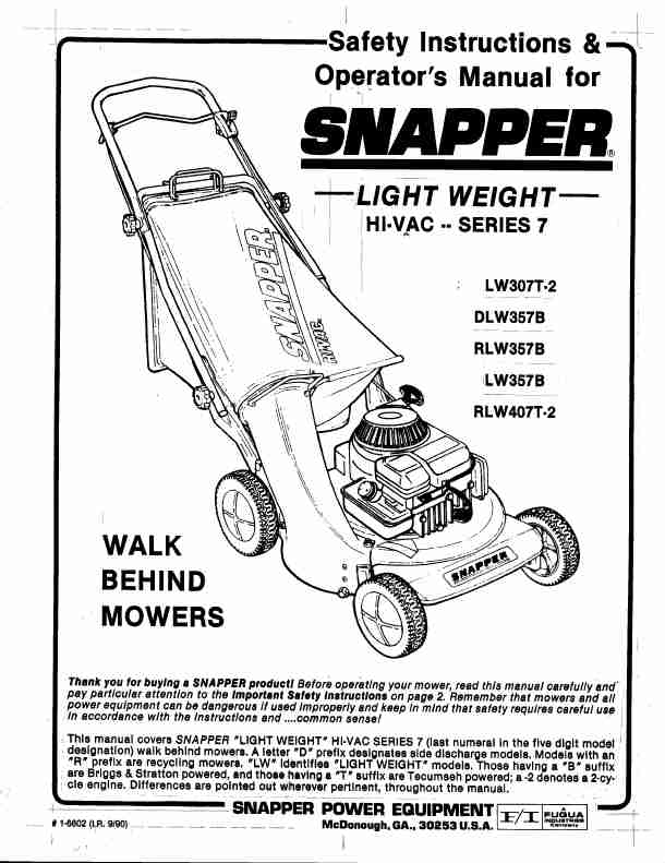 Snapper Lawn Mower LW307-2-page_pdf